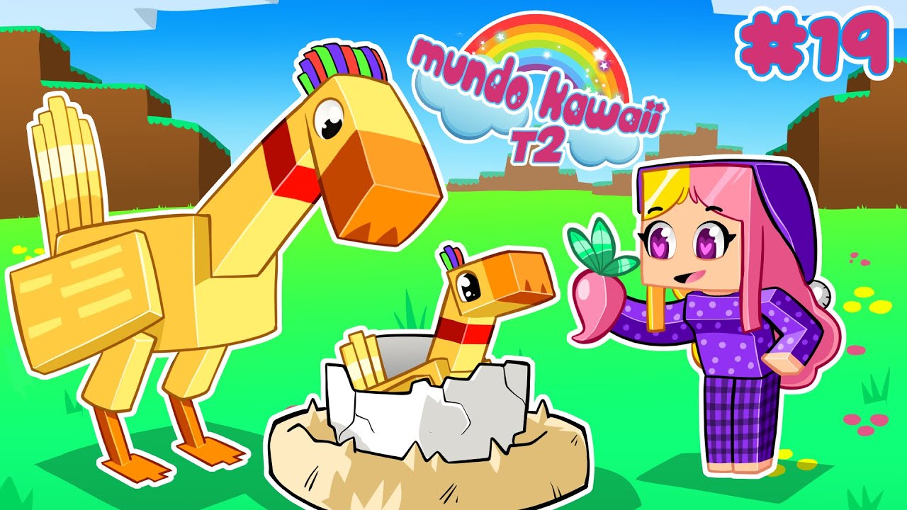 PRIMER HUEVO DE CHOCOBO y MI NOVIO ENCERRADO - MUNDO KAWAII T2 MINECRAFT - #19
