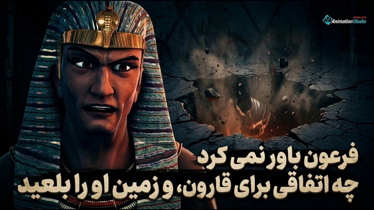 فرعون باور نمی‌کرد که چه اتفاقی برای قارون افتاده و زمین او را بلعیده است