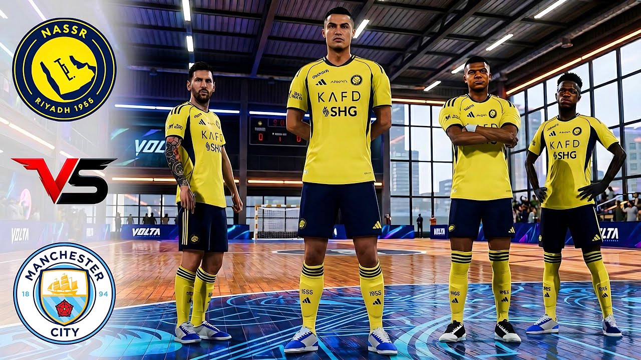FIFA VOLTA 26 - RONALDO, MESSI, HAALAND, MBAPPE, VINI JR ALL STARS | AL NASSR VS MAN CITY