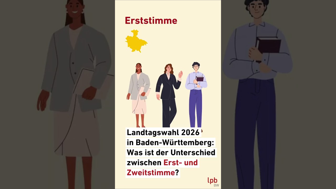 Landtagswahl 2026 in Baden-W&uuml;rttemberg: Was ist der Unterschied zwischen Erst- und Zweitstimme?