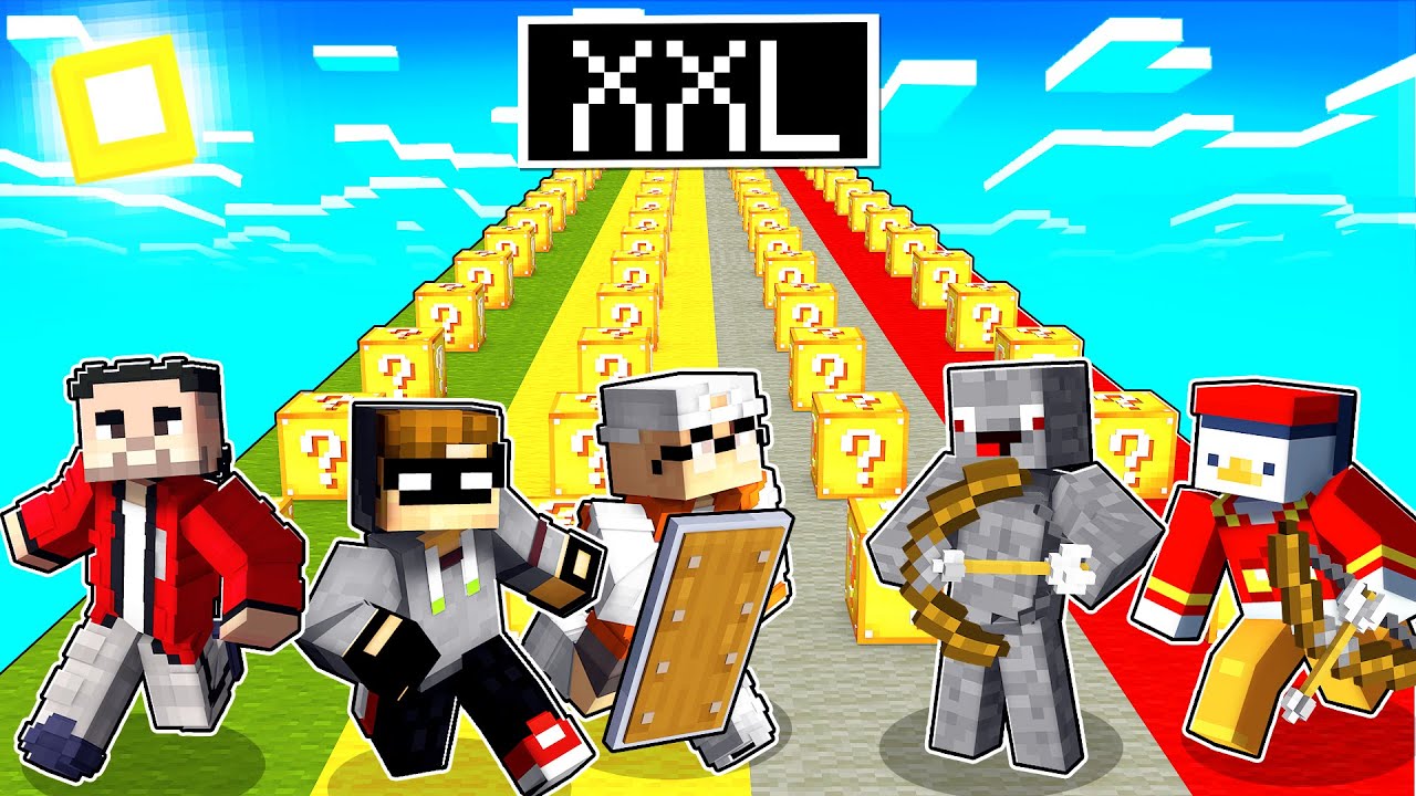 ich VERBÜNDE mich mit AVIVEHD in Minecraft (XXL LUCKYBLOCK RACE)