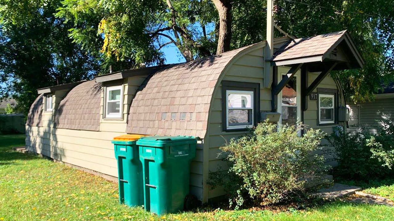 Amazing Rustic WWII Quanset Hut Converted to a Tiny House for Sale