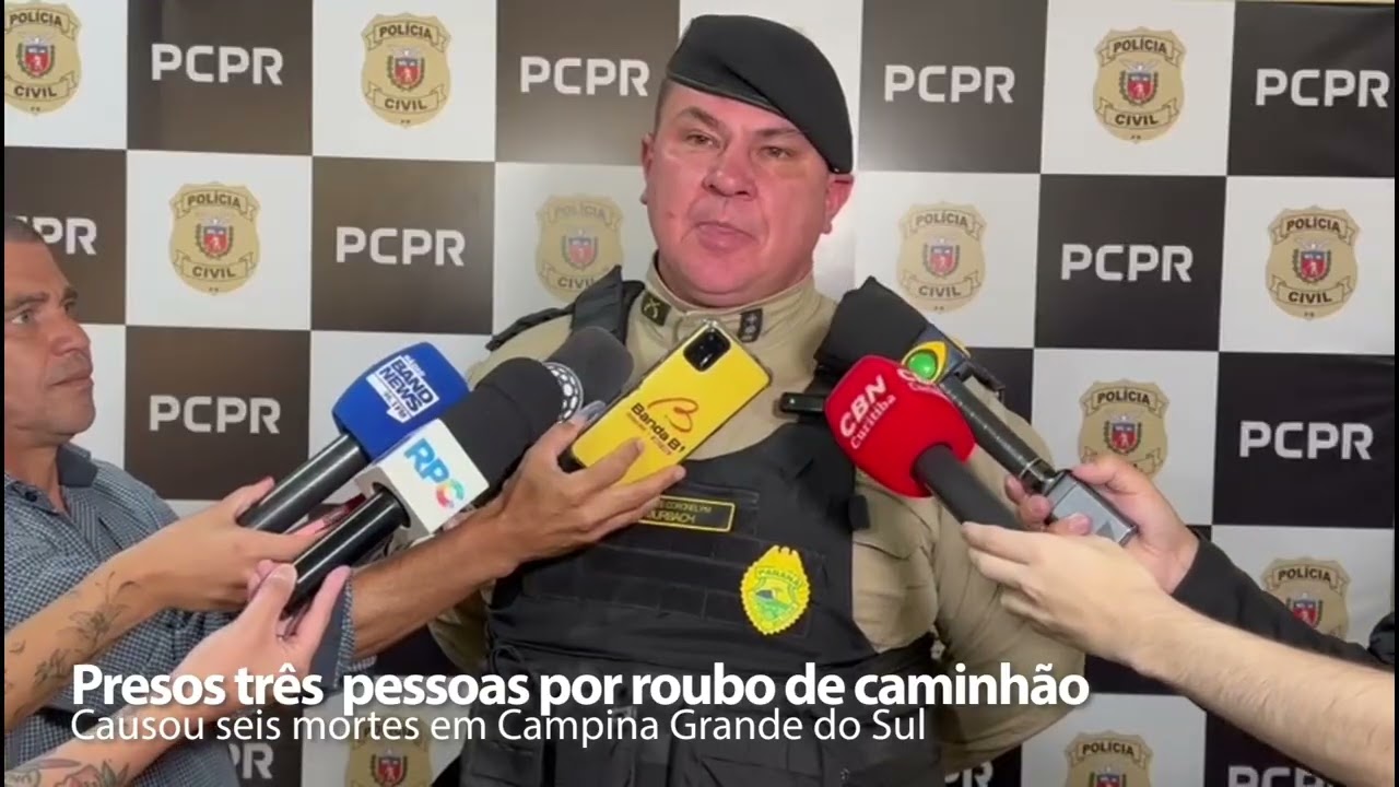 OPERA&Ccedil;&Atilde;O CONJUNTA PRENDE LADRO&Eacute;S DE CARGA DE CAMPINA GRANDE DO SUL - CICCOM TV