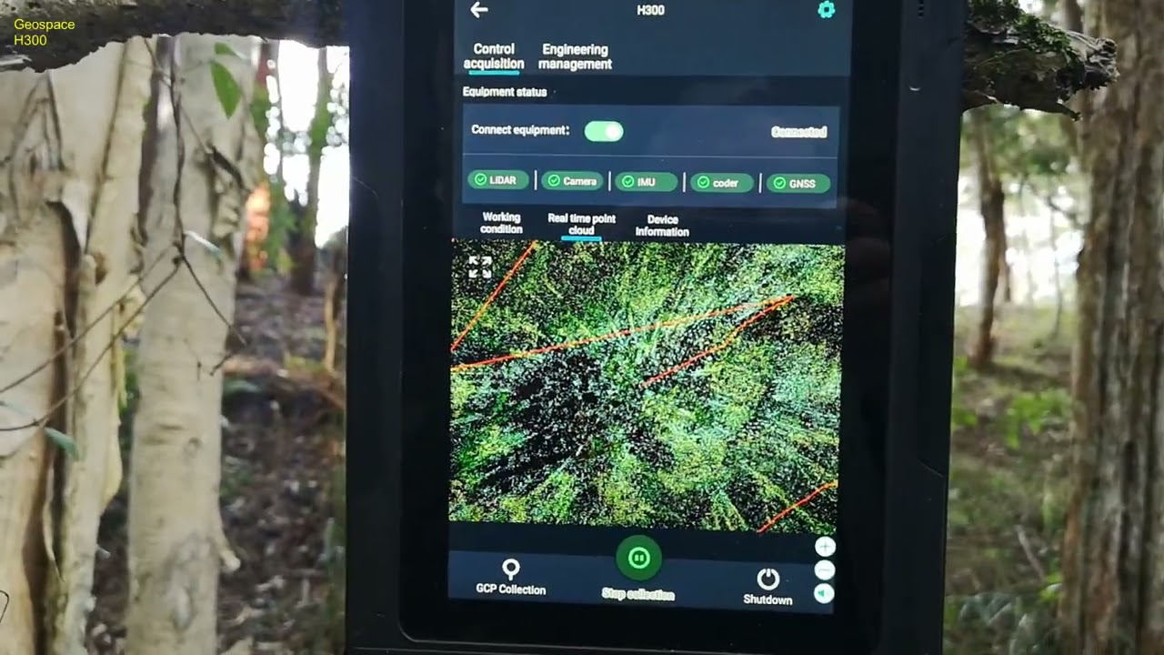 Geospace H300 SLAM LiDAR backpack scan of small forestry block