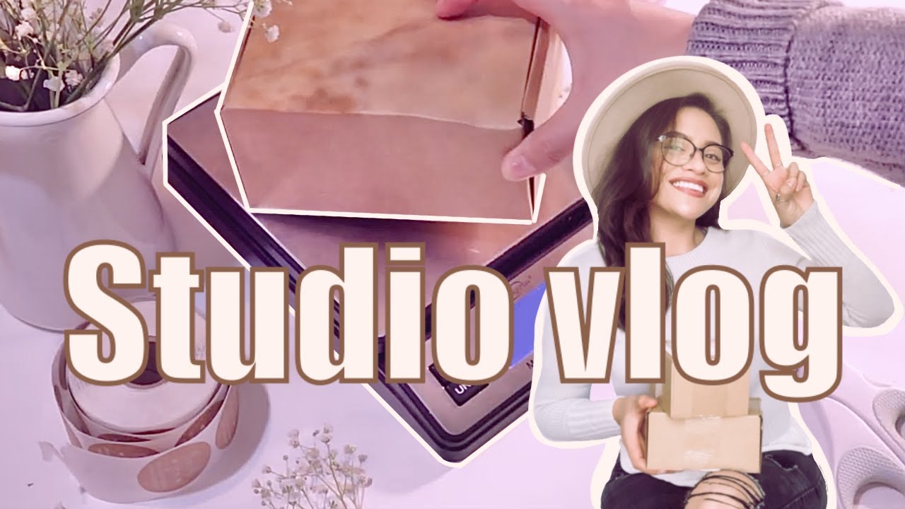 Etsy Studio Vlog 💖 Package Orders with me, run errands & product photo shoot!