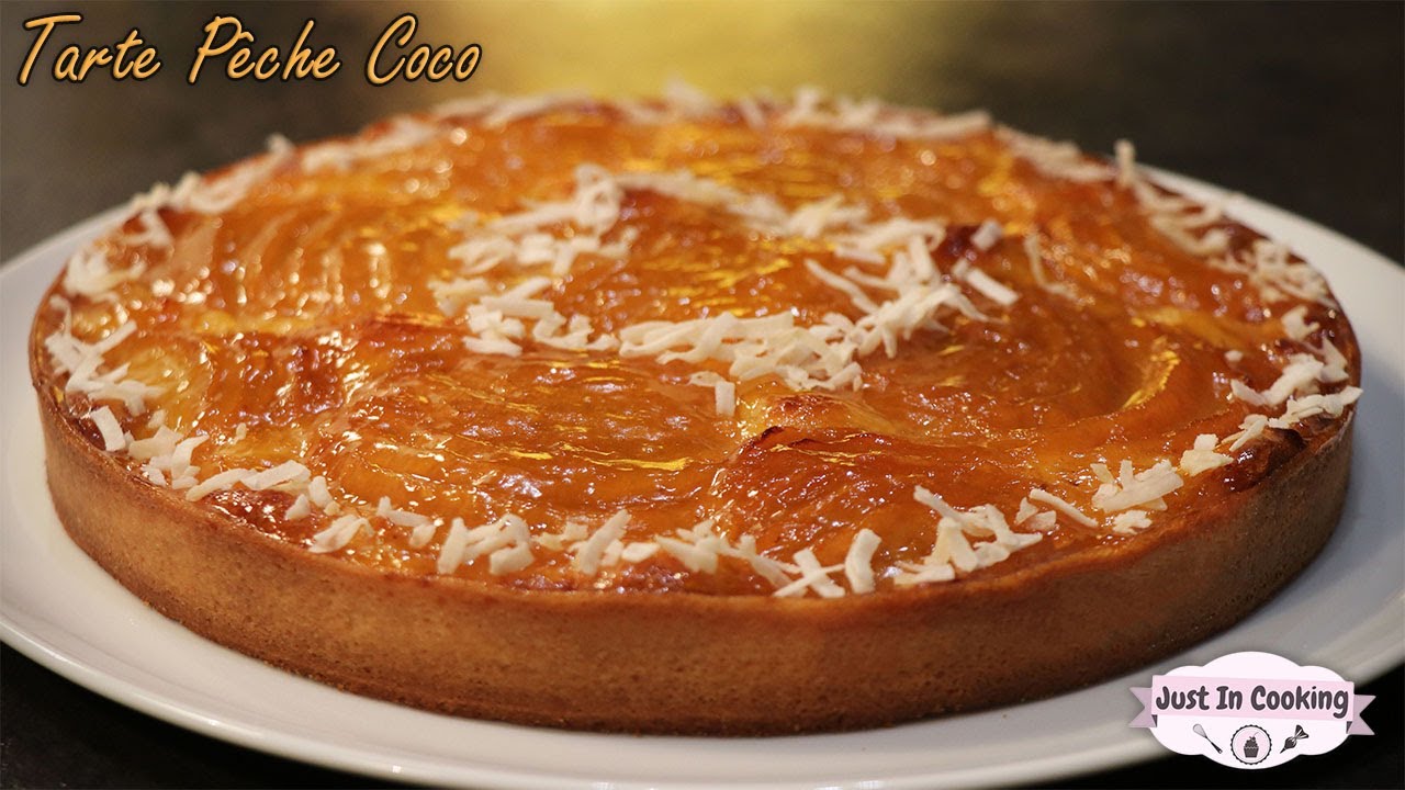 Recette de Tarte Pêche Noix de Coco