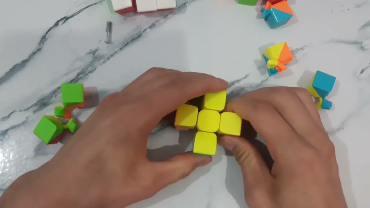 Buzilib qolgan 3x3 ni yig'ish darsi