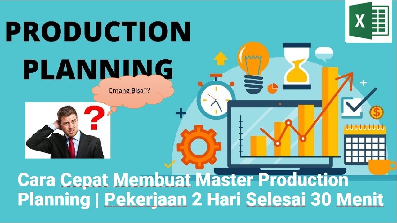 Cara Cepat Membuat Master Production Planning | Meringkas Pekerjaan 2 Hari menjadi 30 Menit