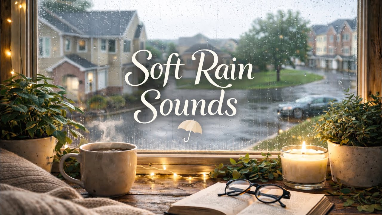 Relaxing Rain Sounds | Peaceful Rainy Evening| 4K