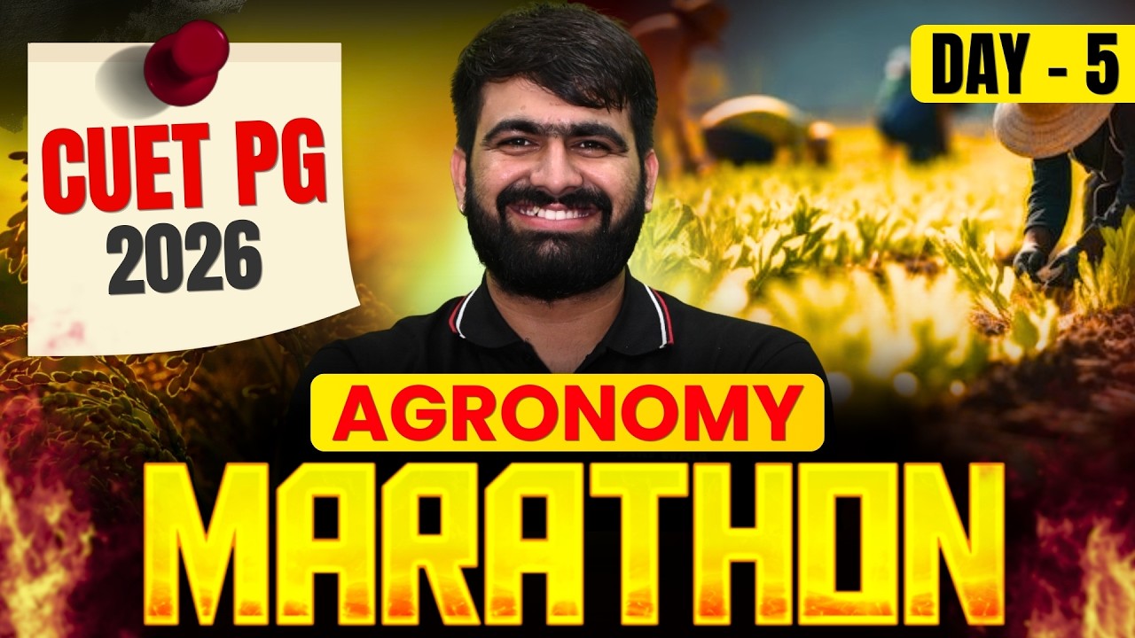 Dat 05- Agronomy I CUET PG 10 Day Series by IARI Wala