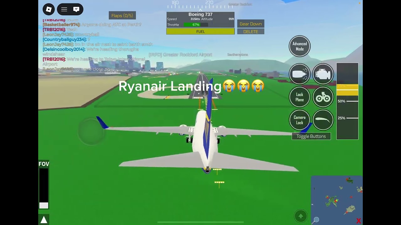 Ryanair landing…….