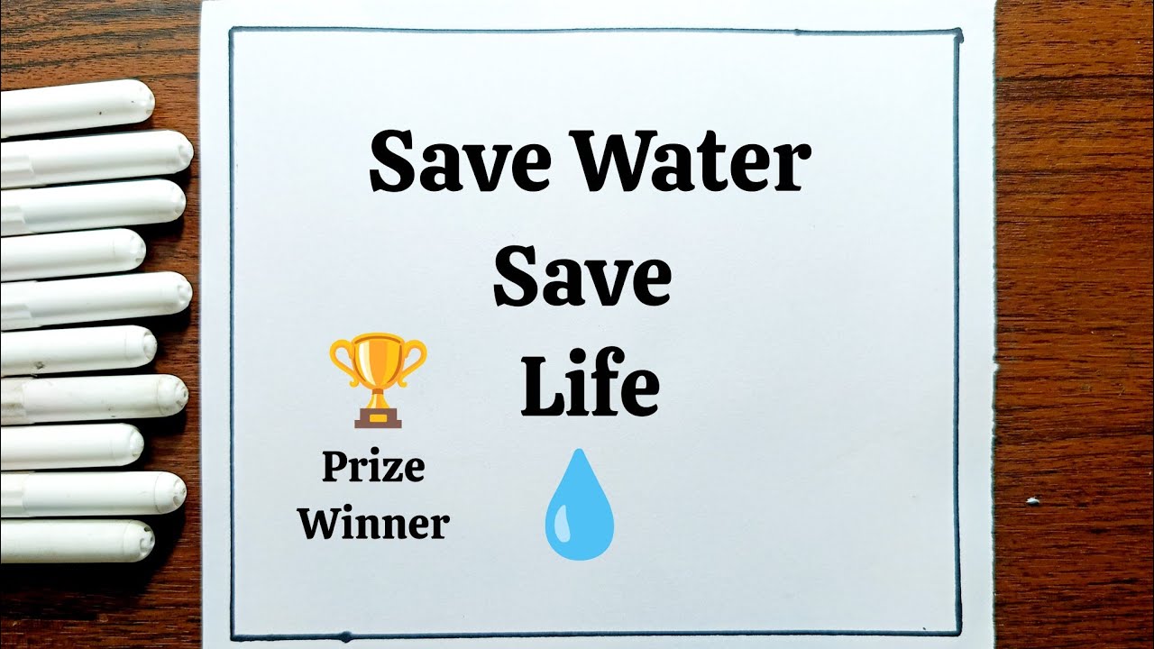 Рисунок на тему «Экономьте воду, спасайте жизнь» || Рисунок ко Дню воды || Рисунок ко Дню воды