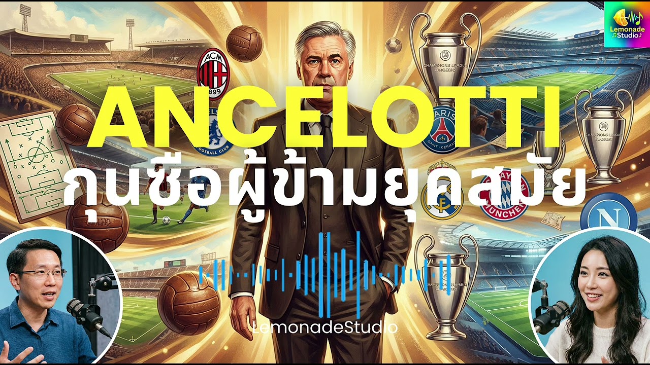 [Podcast] Carlo Ancelotti กุนซือผู้ข้ามทุกยุคสมัย - LemonadeStudio