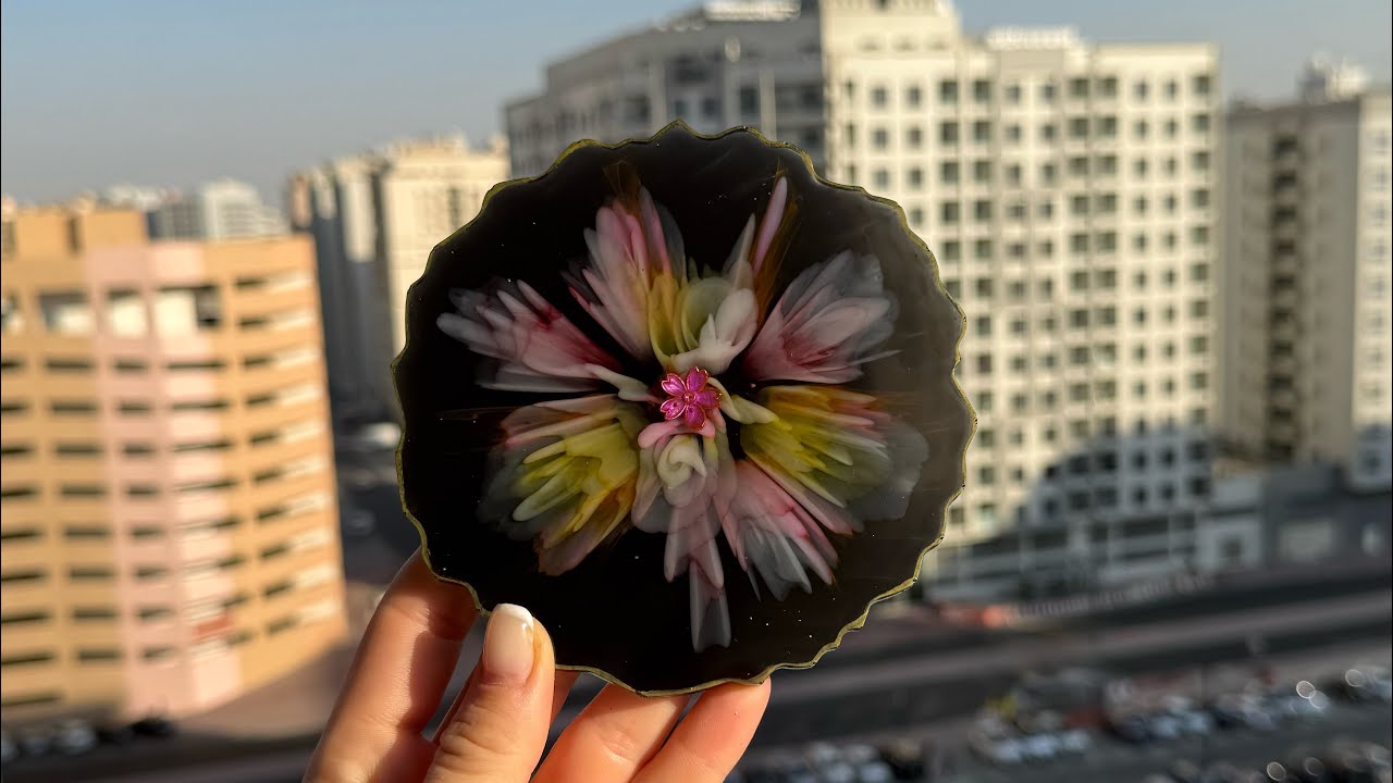 Вы не поверите, как это сделать с помощью лепестков | 3D-подставка под стакан из смолы Bloom для ...
