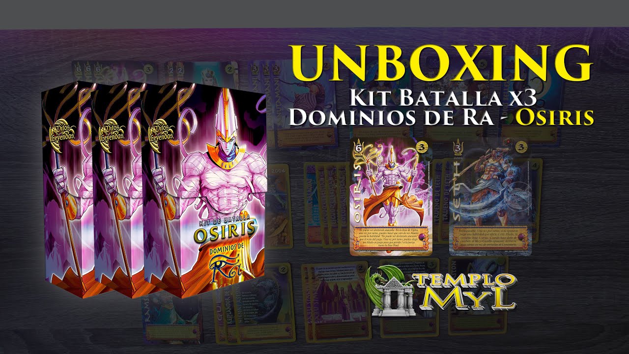 Unboxing Kit de Batalla Dominios de Ra Osiris x3 🏛️🐉 Templo MyL