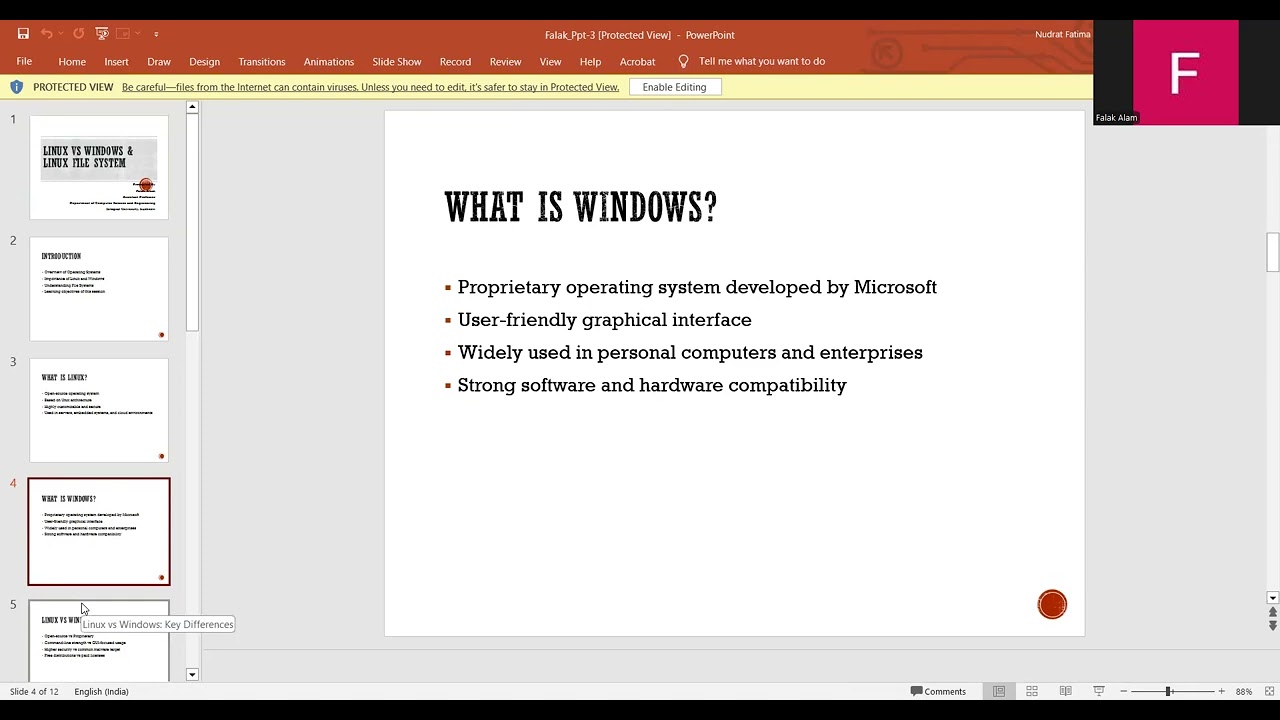 Linux vs Windows & Linux File System PART 1