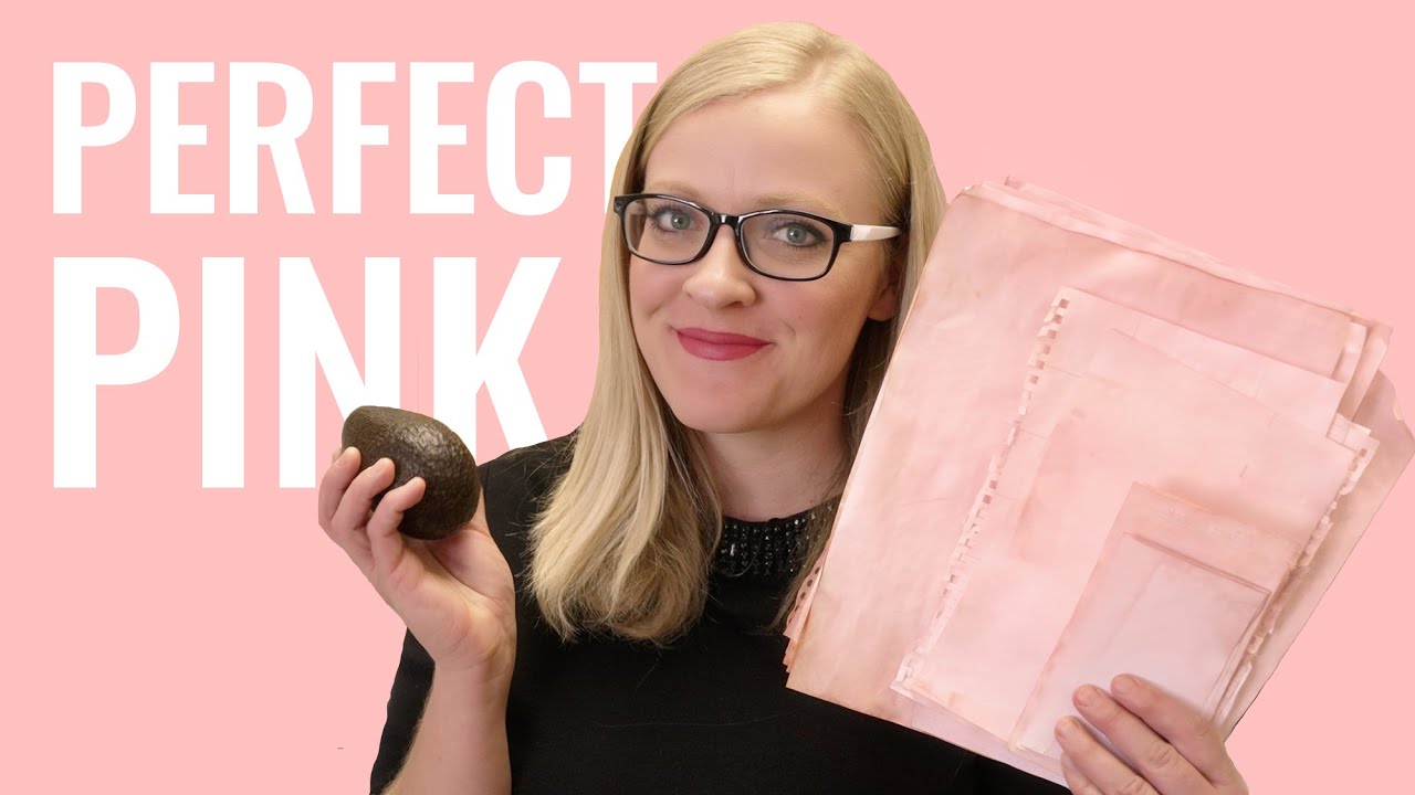 How to avocado dye paper to get it nice and pink