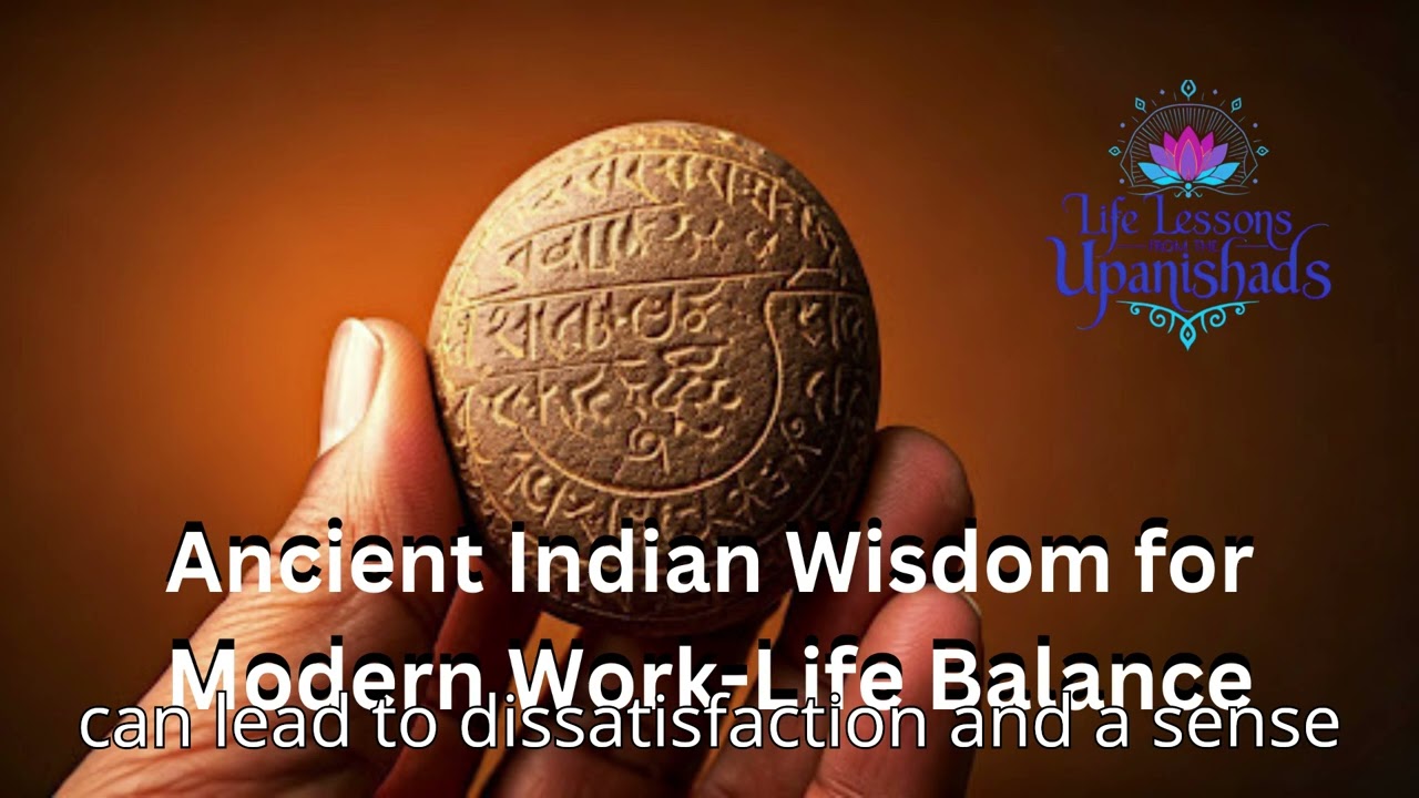 Ancient Indian Wisdom for Modern Work Life Balance