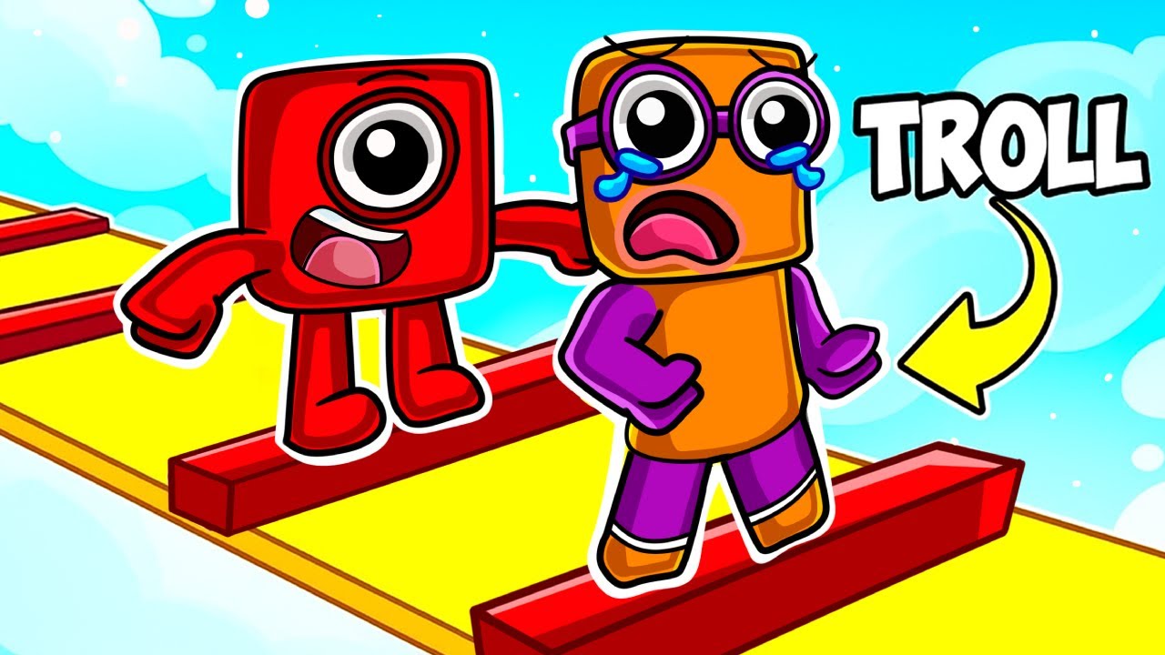 Trolling Numberblock Two with EXTREME TROLL OBBY..