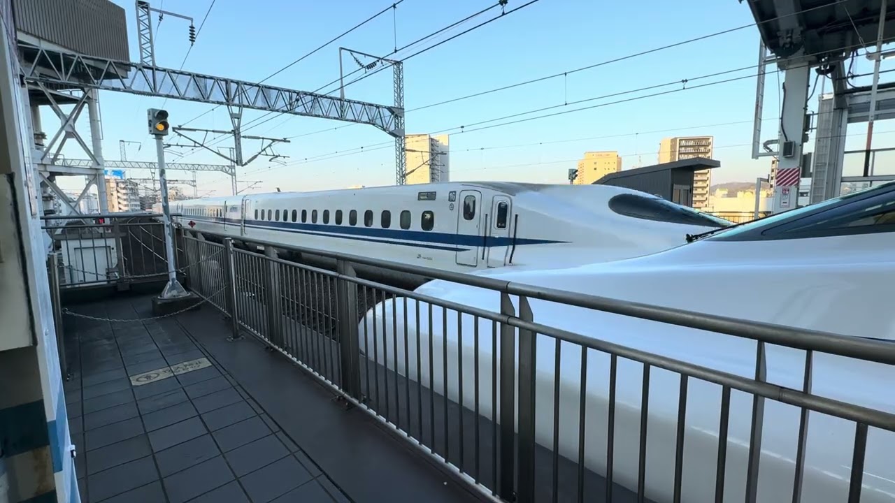 山陽新幹線 N700S のぞみ275号博多行き　岡山駅　発車