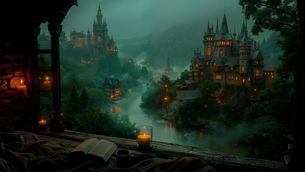 Quiet Room Overlooking an Old World | Dark Academia Piano Ambience for Writing & Reflection