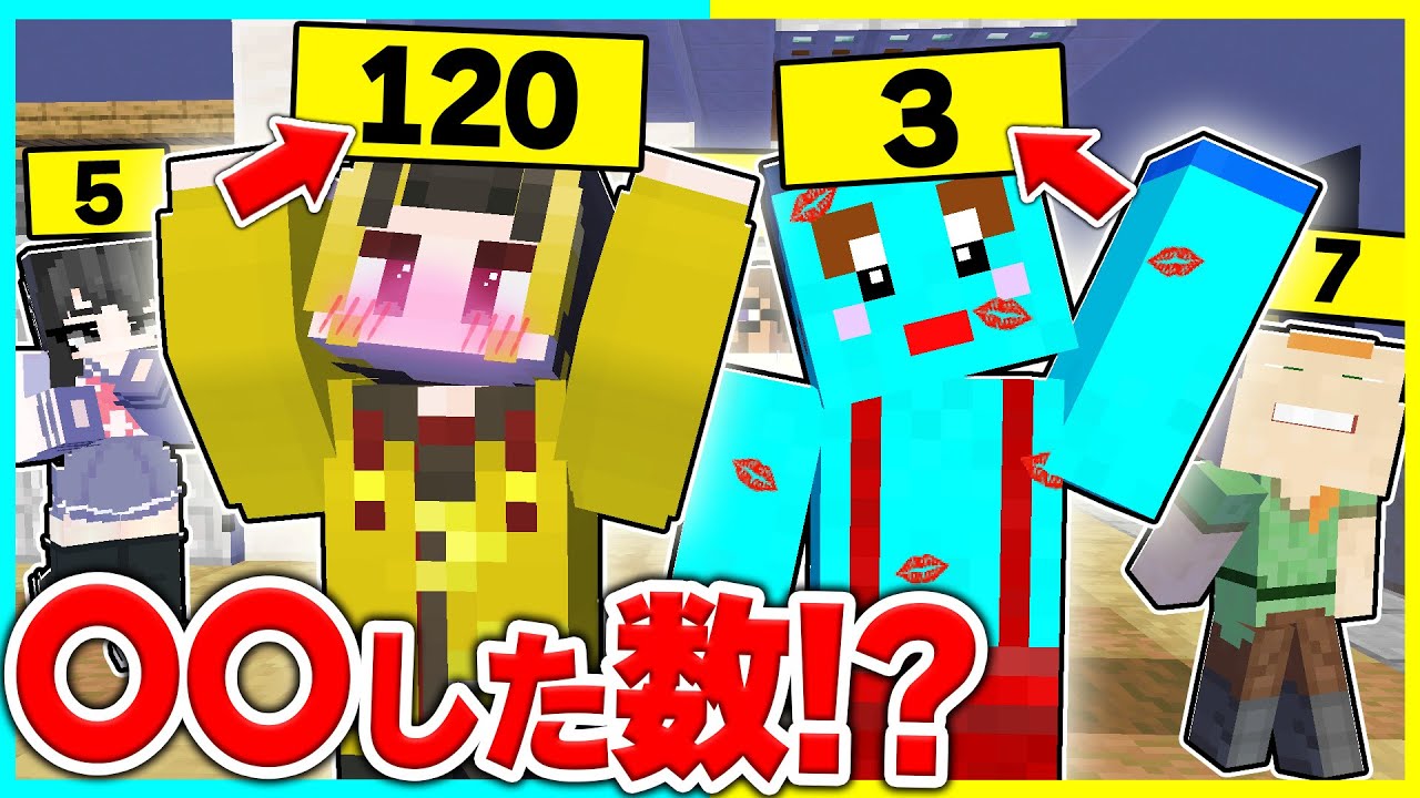 ⭐けなそゆとけなたろうの○○した数が丸見えになった結果【まいくら/マインクラフト】