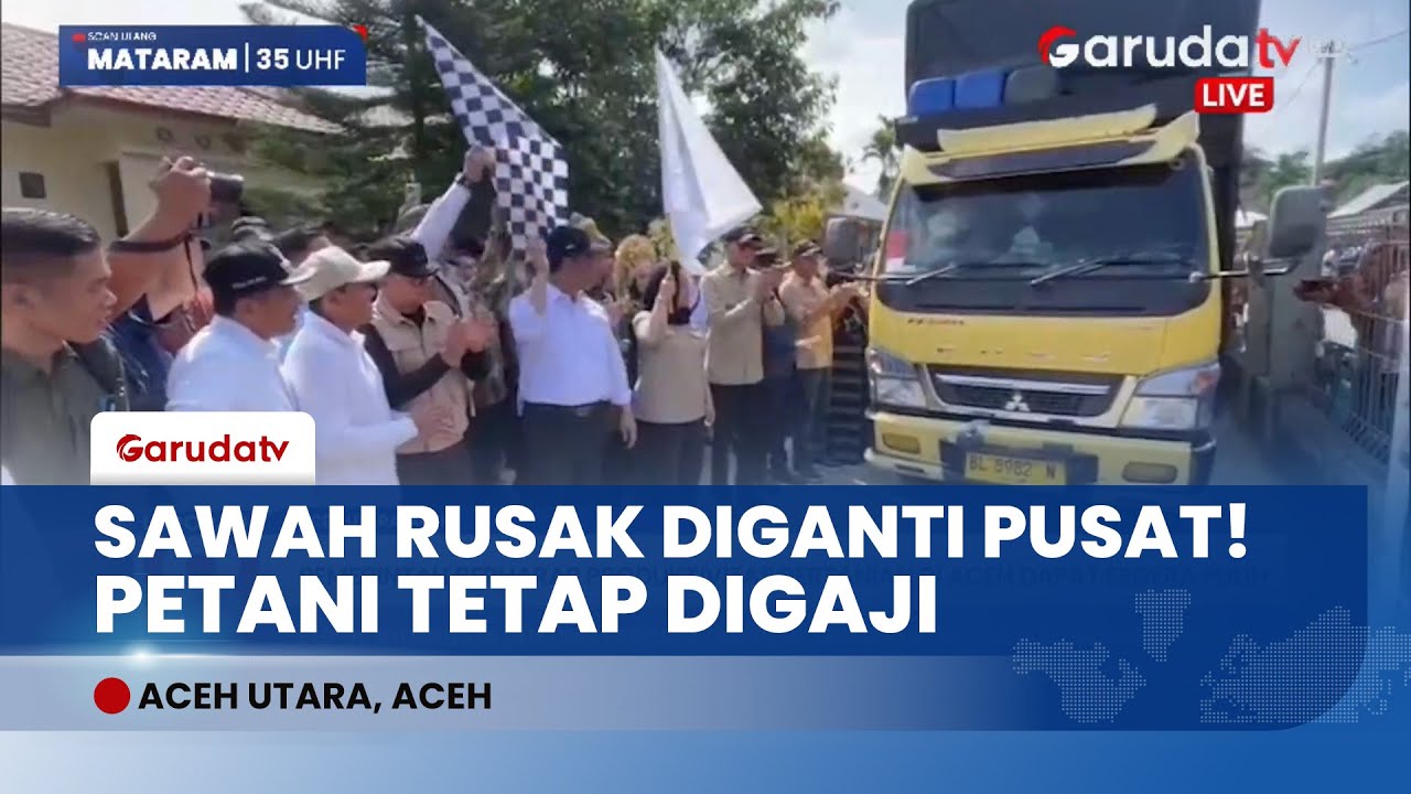 Mentan Amran & Titiek Soeharto Tinjau Sawah Aceh Utara: Perbaikan Lahan Digratiskan!