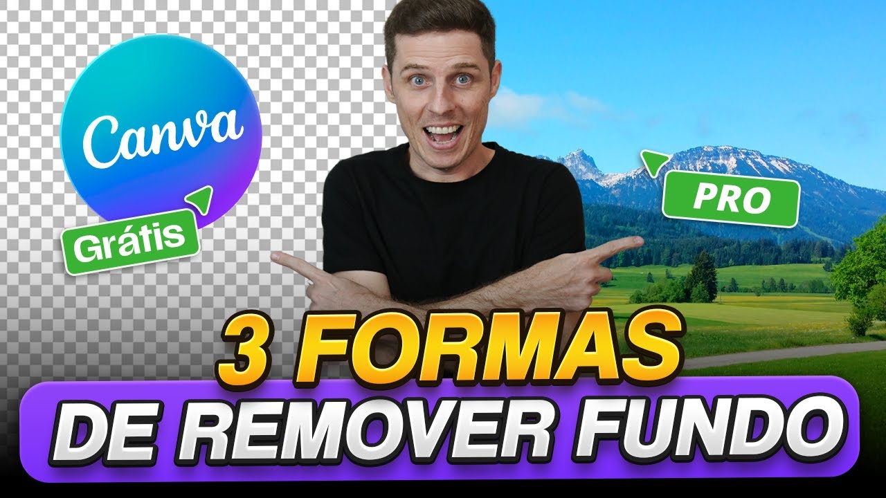 ⭐ CANVA MODO NINJA! 3 Formas de Como Tirar Fundo de Foto no Canva!