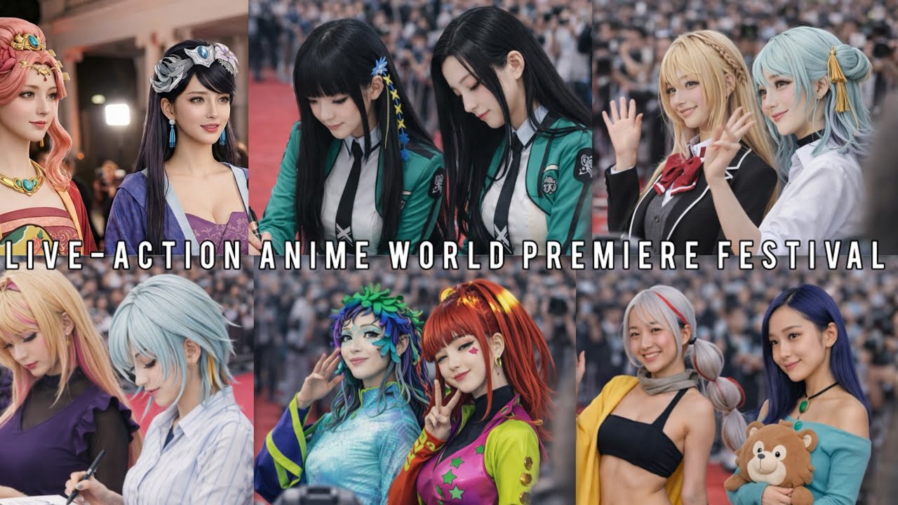 【AI実写化】もしもアニメキャラの実写版映画祭があったら？豪華キャラがレッドカーペットに集結！｜Live-Action Anime World Premiere Festival