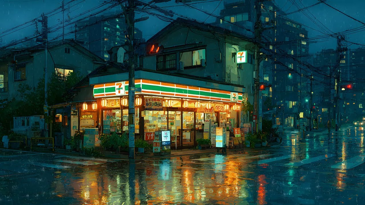 Tokyo After Midnight 🌙 A Peaceful Night With Lofi and Soft Rain