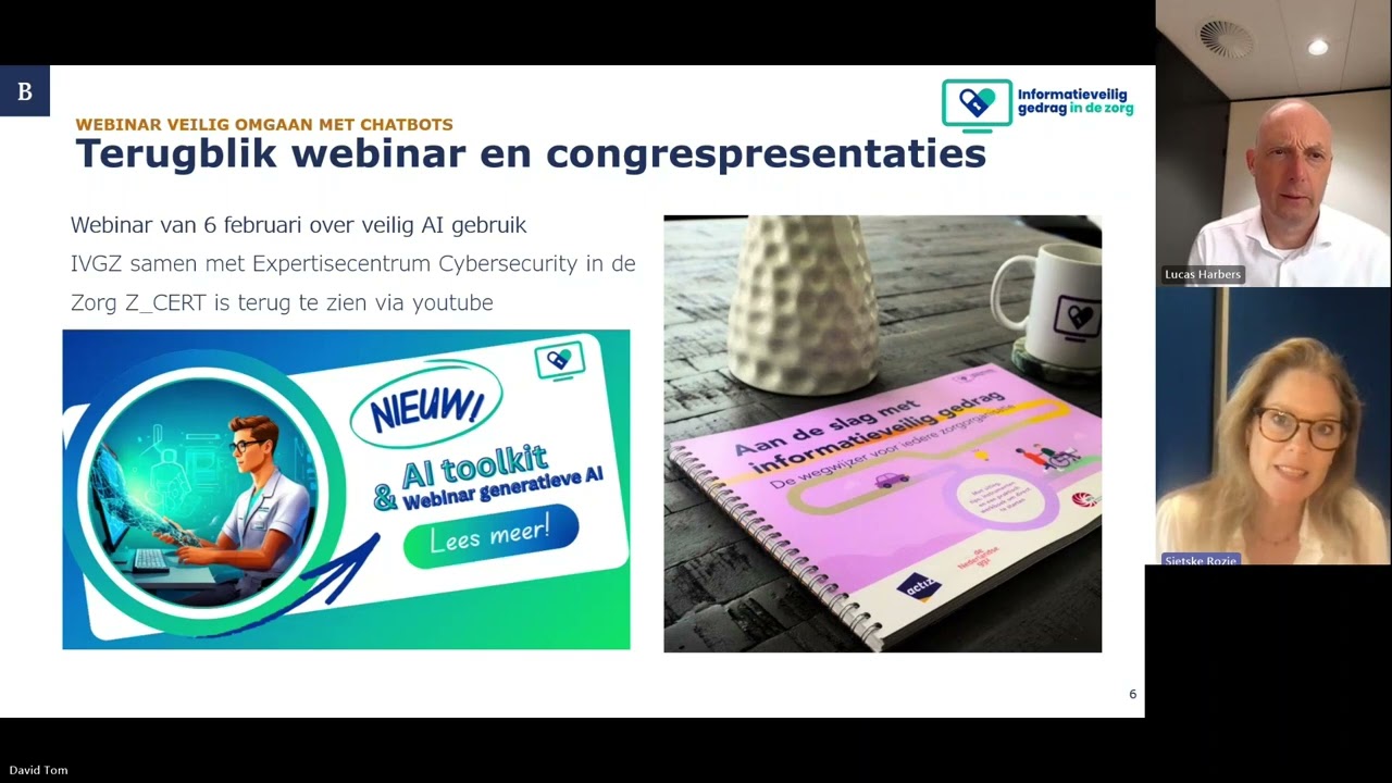 Webinar 'Veilig omgaan met Chatbots' - IVGZ en Berenschot