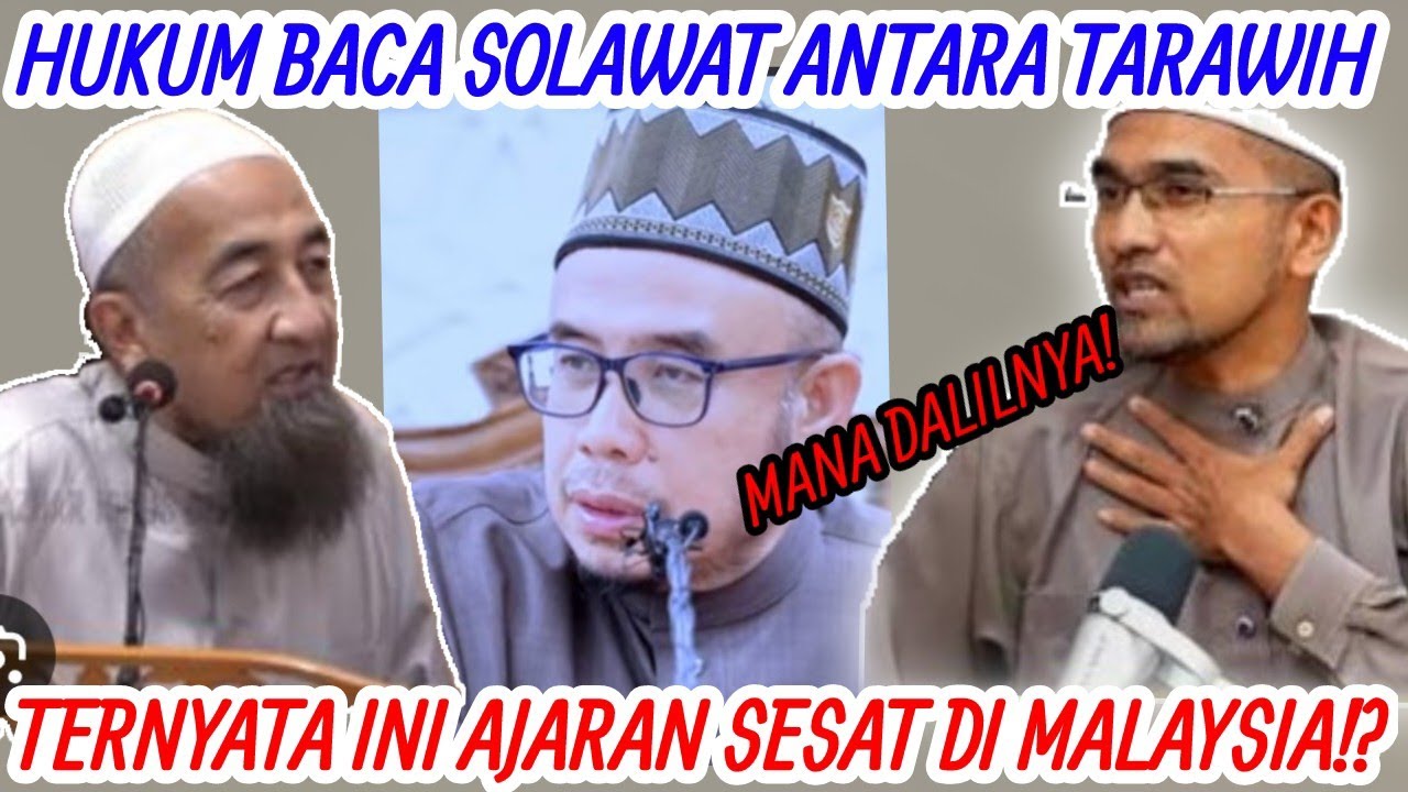 BACA SOLAWAT LEPAS TARAWIH AJARAN SESAT!? USTAZ AZHAR IDRUS CABAR KERAS USTAZ ROZAIMI DEPAN JEMAAH