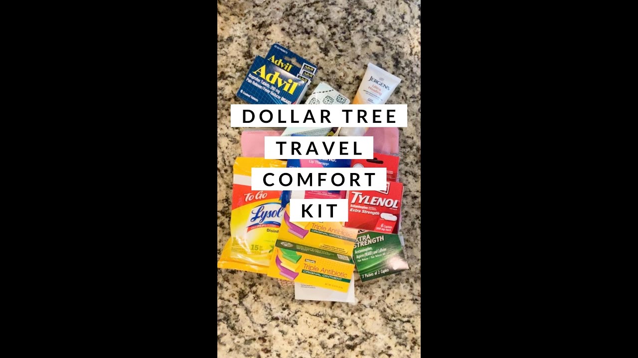 PACKING HACK:Go to Dollar Tree and make a Comfort Kit. You can get everything for very little money!