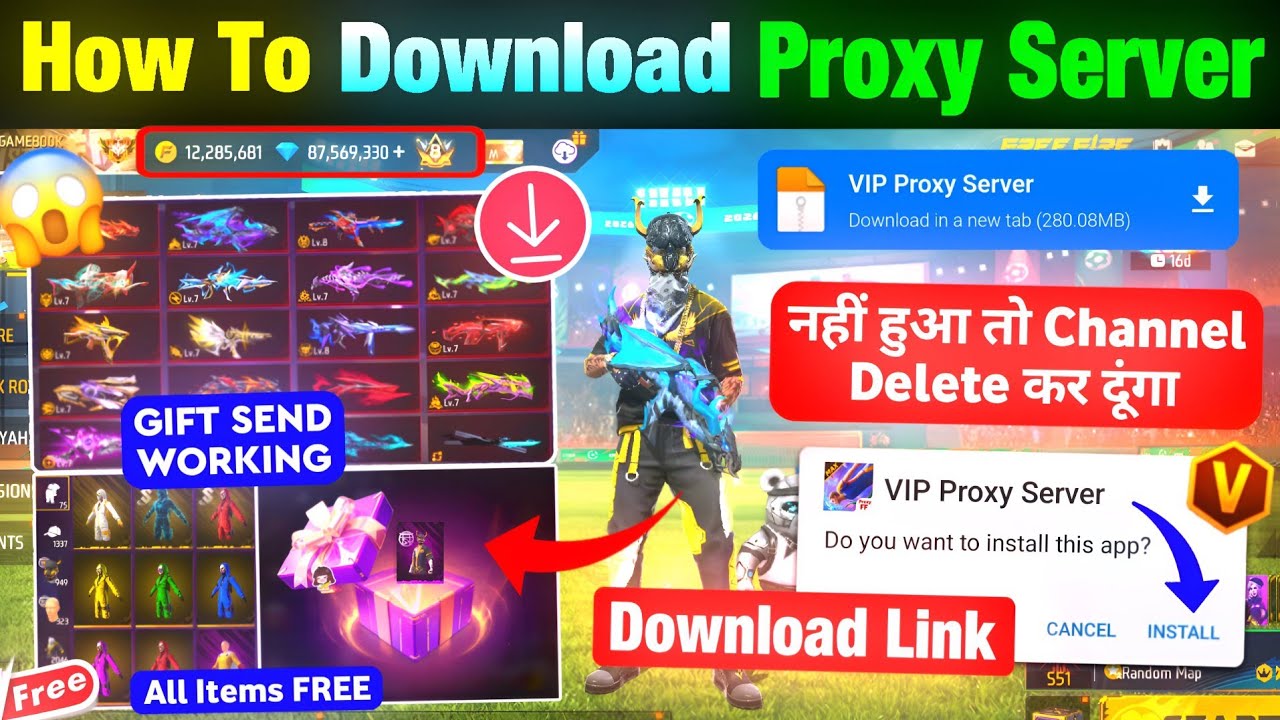 How To Download Proxy Server Free Fire 💯😱| Free Fire Proxy Server | Proxy Server Kaise Download Kare