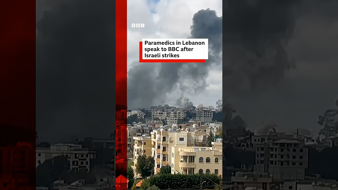 Paramedics in Lebanon speak to BBC after Israeli strikes. #Lebanon #Israel #BBCNews