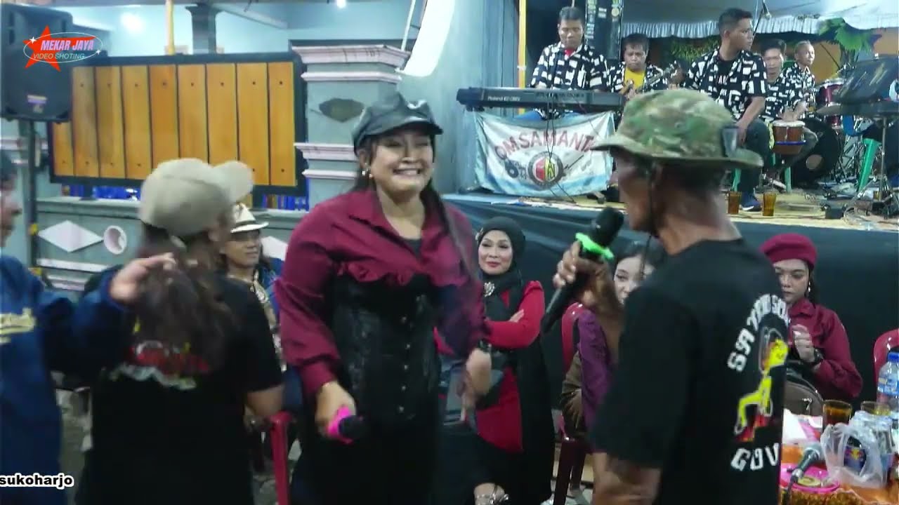 belajar menari \\titik om samanta\\mekar  jaya  video shoting