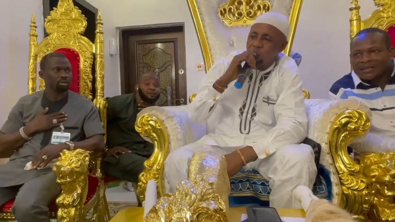 KUNLE POLY,SULE ALAO MALAIKA VISIT PALACE OF JAFO AUTHORITY THE NEW OBA ONIBA OF IBA KINGDOM