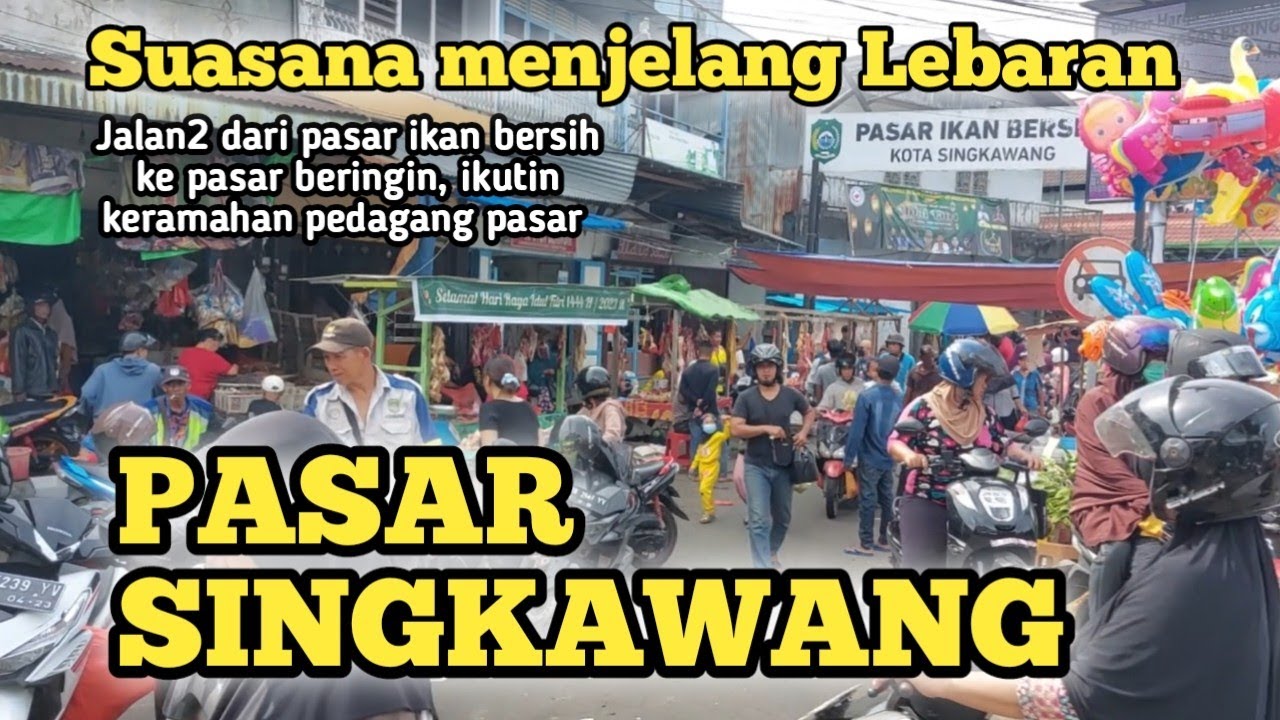 Serunya jalan2 ke Pasar Beringin Singkawang menjelang Lebaran!! Pasar Daging Sapi paling Ramai!!