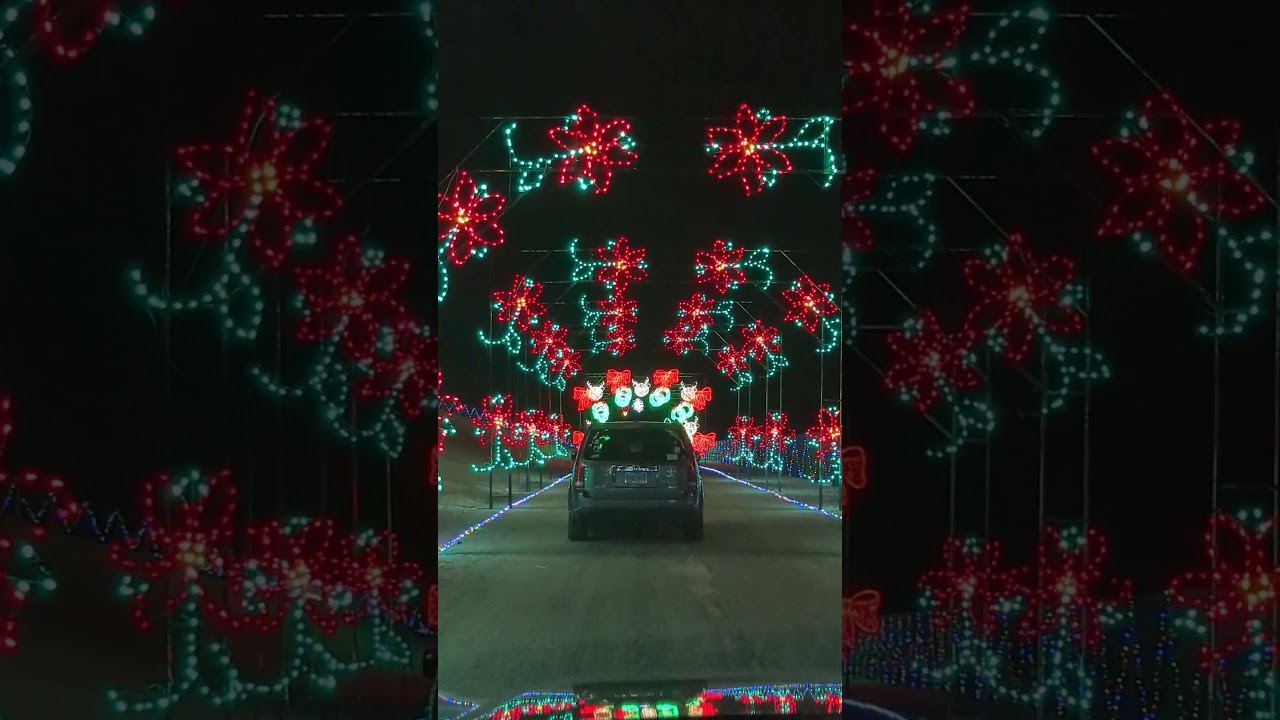Glittering Lights drive-through at the Las Vegas Speedway in December 2023