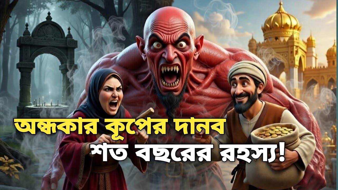 অন্ধকার কূপের দানব ও দজ্জাল বউ!| রহমত কাঠুরিয়ার বুদ্ধির খেলা | Bengali Folk Tale
