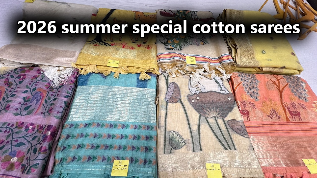 2026 summer special cotton sarees | cotton saree manufacturer | saree wholesale market surat