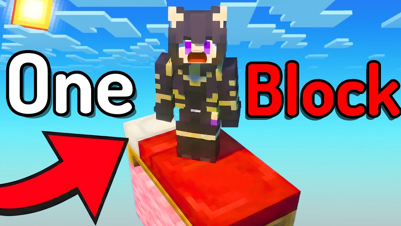 Minecraft Bedwars But I Only Have One Block…