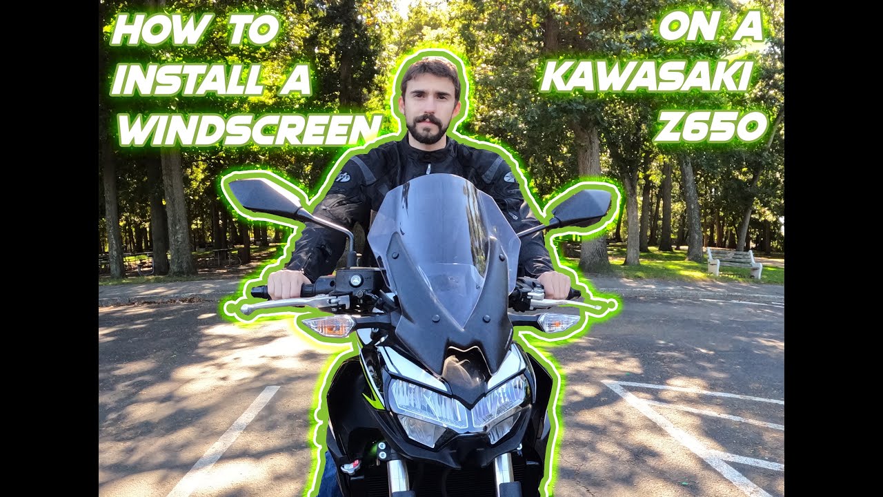 Installing Windscreen on Kawasaki z650 | HOW TO!