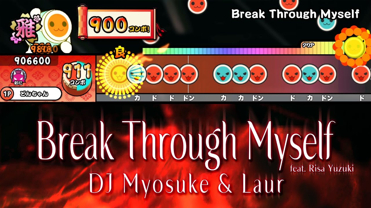 Break Through Myself / DJ Myosuke & Laur feat. Risa Yuzuki 【創作譜面】【TJAPlayer3-Develop】