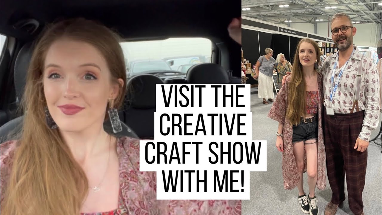 Come fabric sewing shopping with me at the creative craft show - Vlog - Holly DENNETT