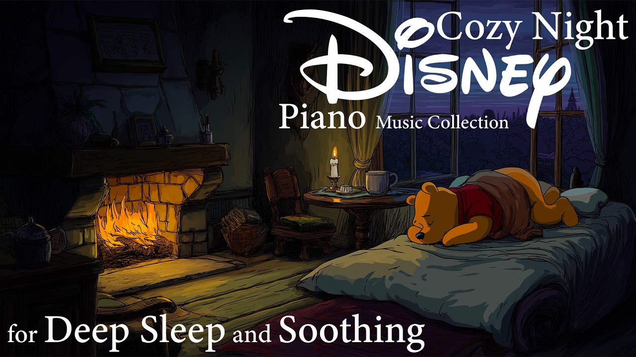 Cozy Night Disney Piano 🧸🌲 | Peaceful Forest Sleep Music | Midnight Neighbors