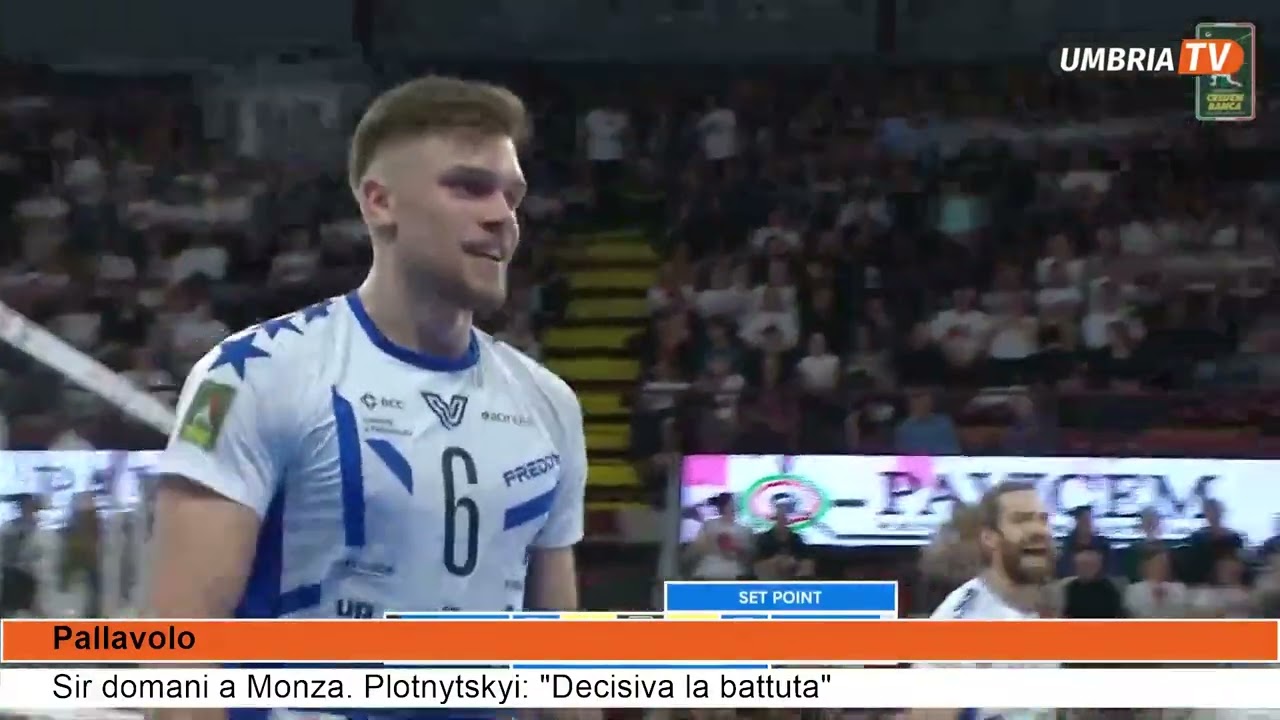 Sir domani a Monza  Plotnytskyi Decisiva la battuta   Umbria TV