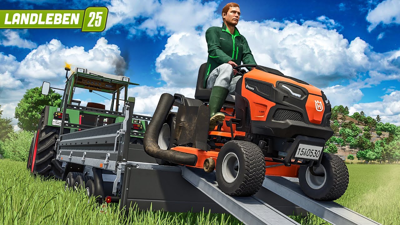 Der Hof wird hübsch: Einsatz für den Rasenmäher! | Landleben #45 | LANDWIRTSCHAFTS SIMULATOR 25