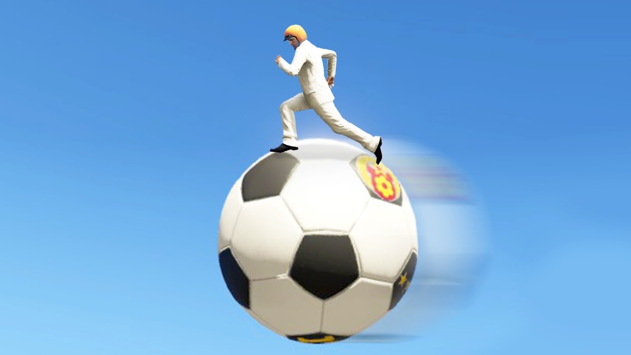HOW LONG CAN YOU STAY ON THE BALL? (GTA 5 Funny Moments)