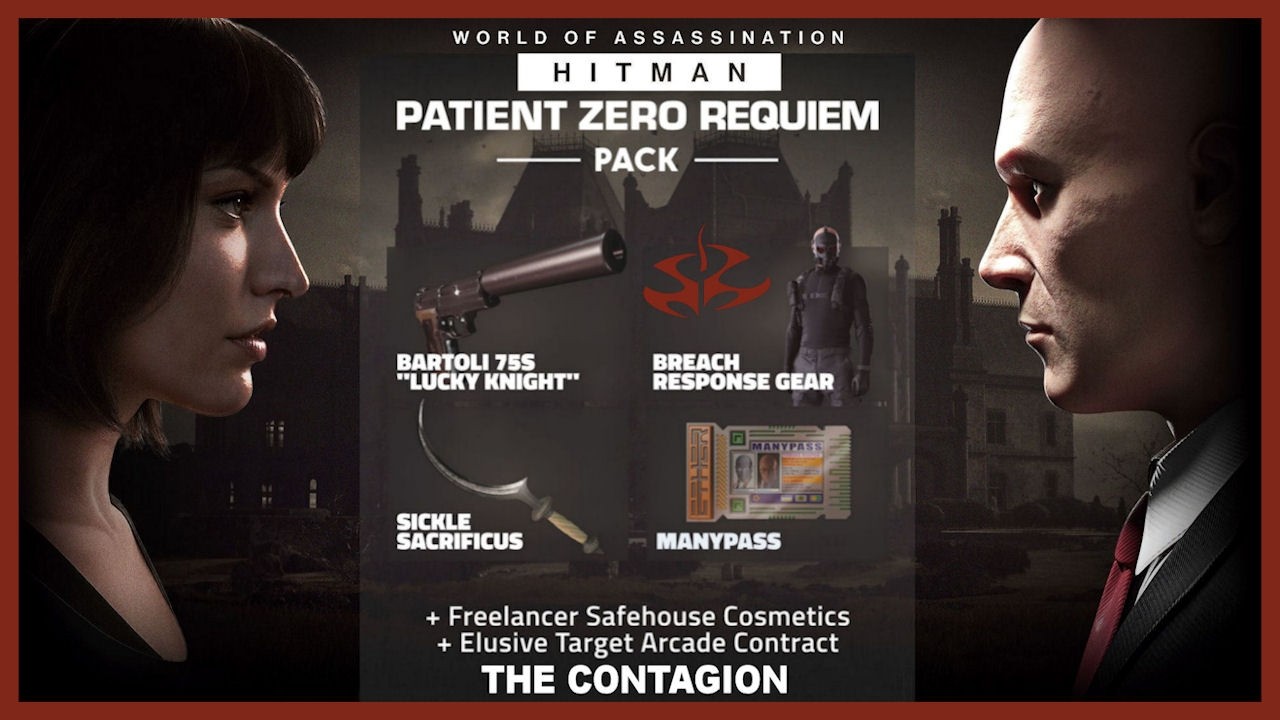 Hitman 3 (WOA) - XBOX ONE (2021) / F50 / Patient Zero Requiem Pack / The Contagion Arcade Contract